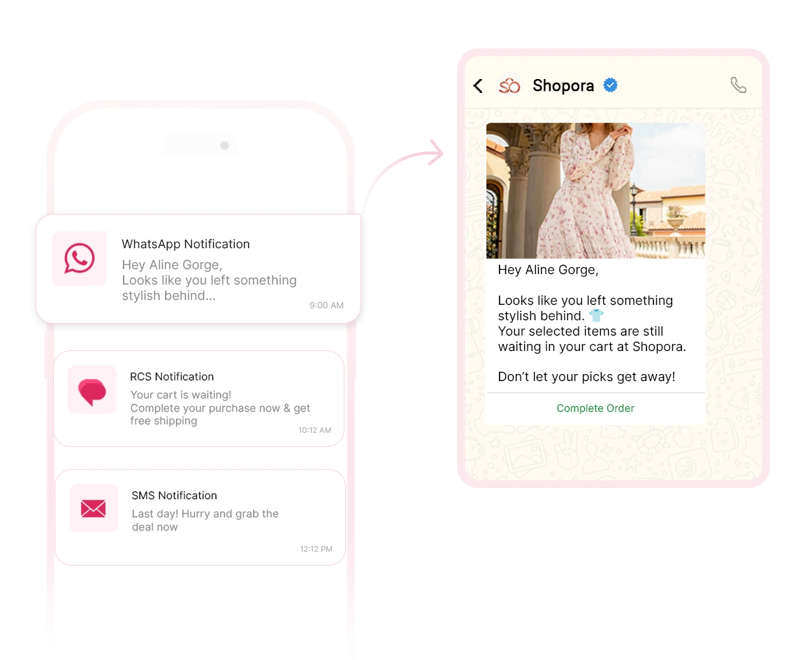 WhatsApp Business API sales conversation example