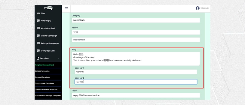 How to Create a WhatsApp Message Template