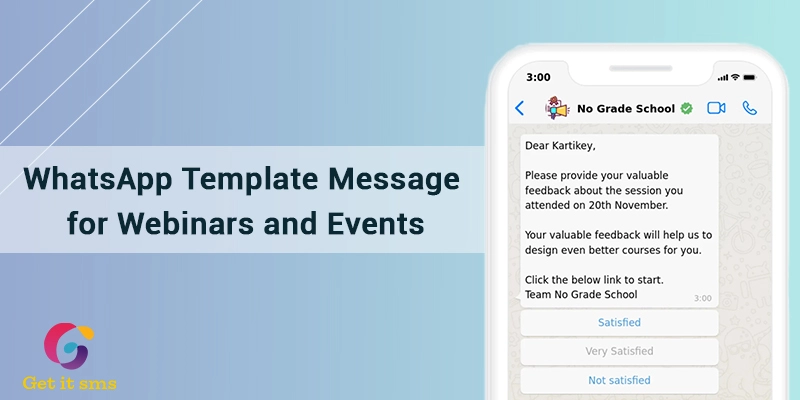 10+ WhatsApp Template Messages for Webinars and Events