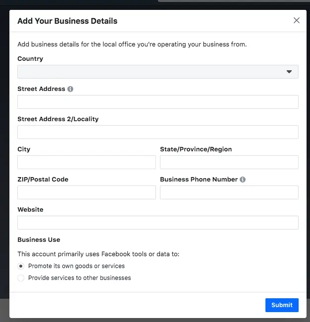 Verify Facebook Business Manager Account
