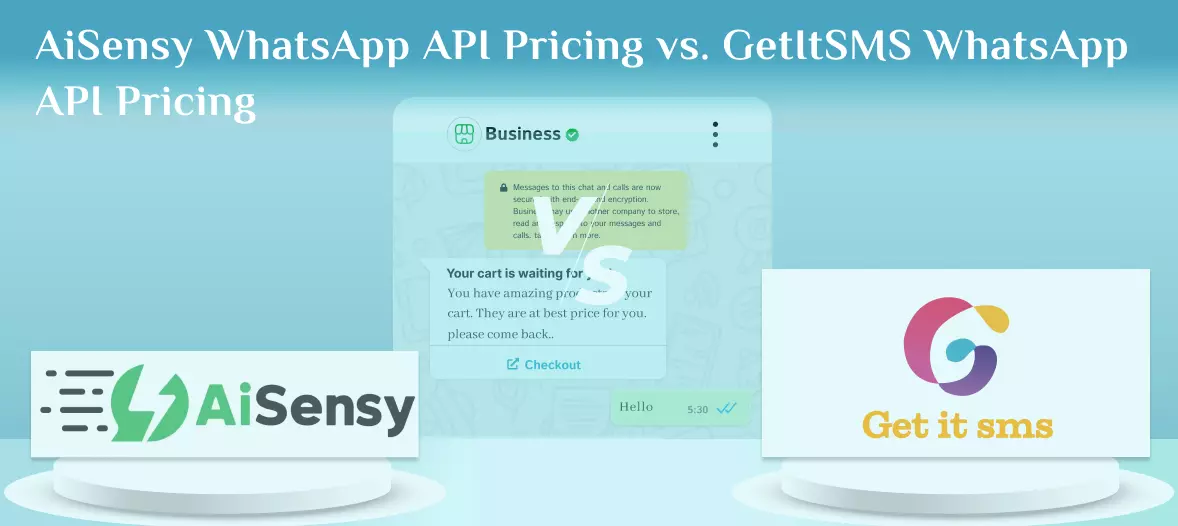 AiSensy WhatsApp API Pricing vs. GetItSMS WhatsApp API Pricing